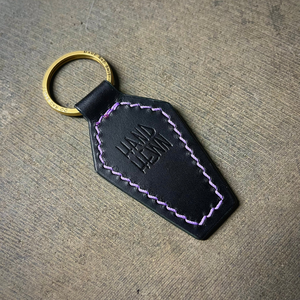 Coffin Key Fob Black/Purple