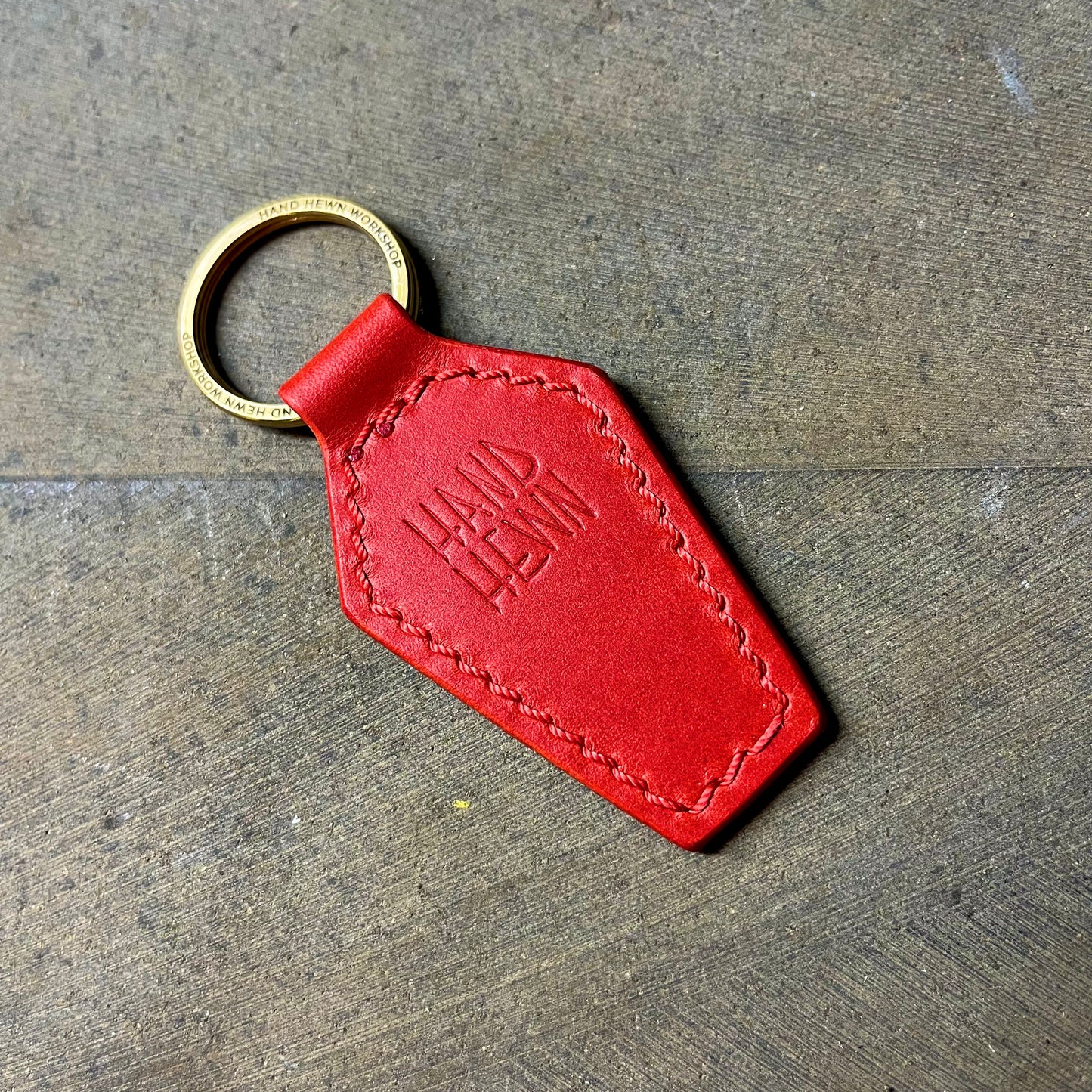 Coffin Key Fob Red/Red