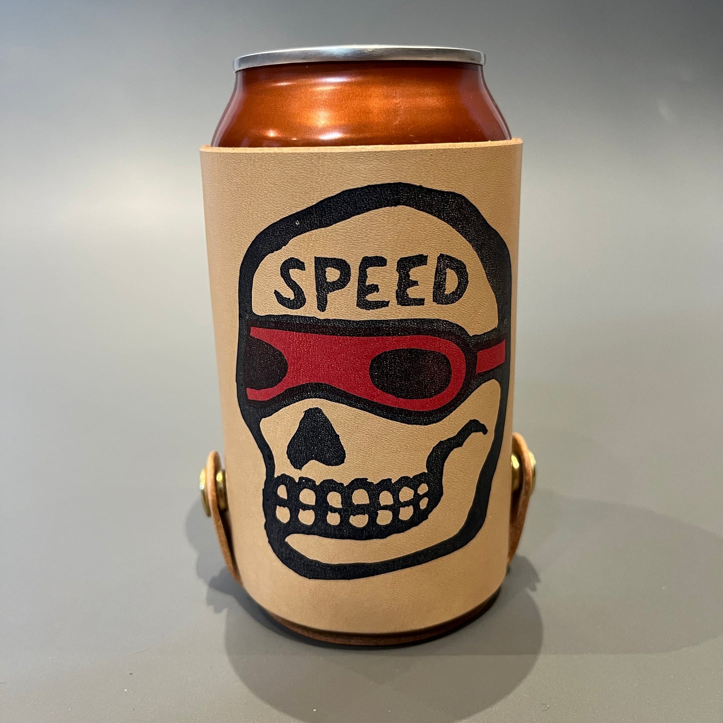 Short Can Coozie - Speed Skull
