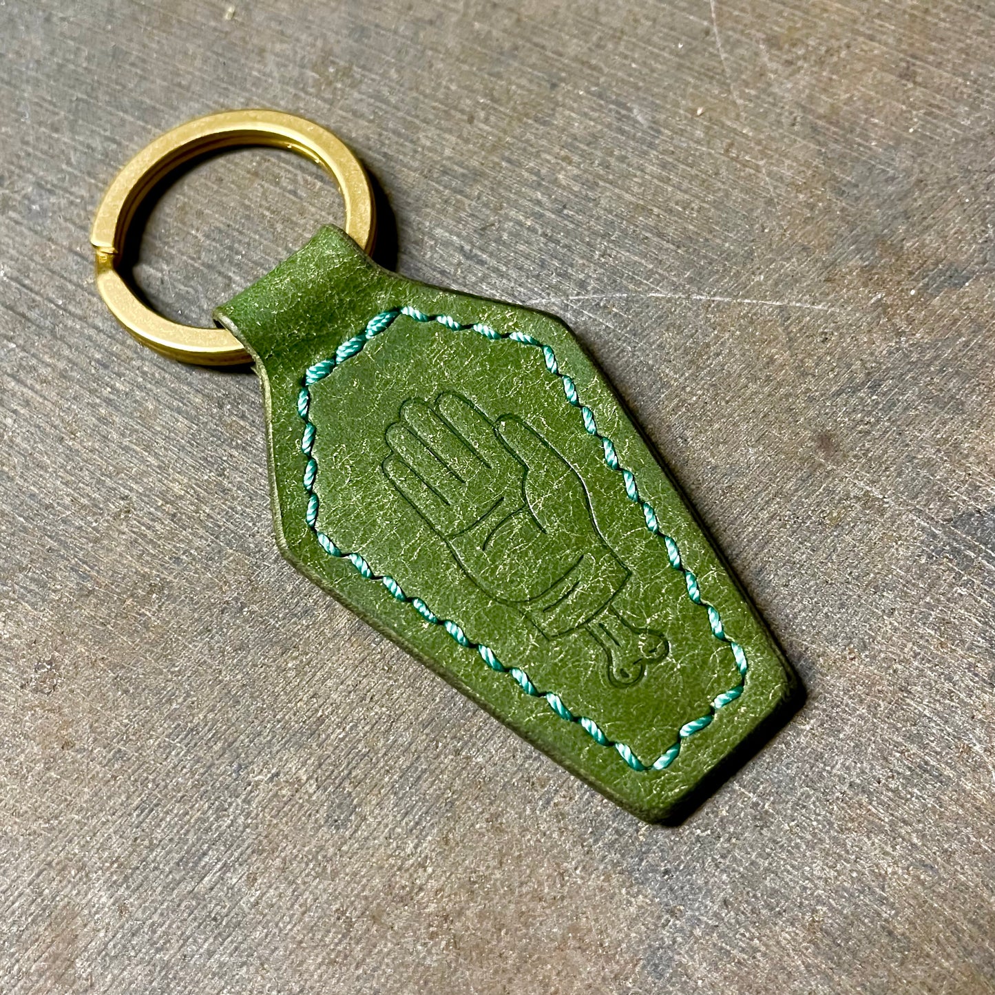 Coffin Key Fob Green/Seafoam