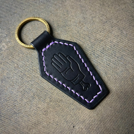 Coffin Key Fob Black/Purple