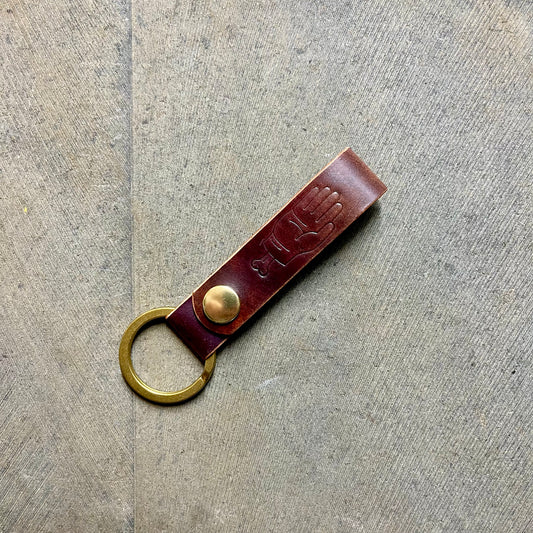 Snap Loop Key Fob - Art Shell Cordovan