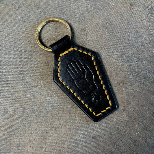 Coffin Key Fob Black/Yellow