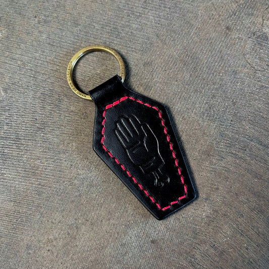 Coffin Key Fob Black/Red