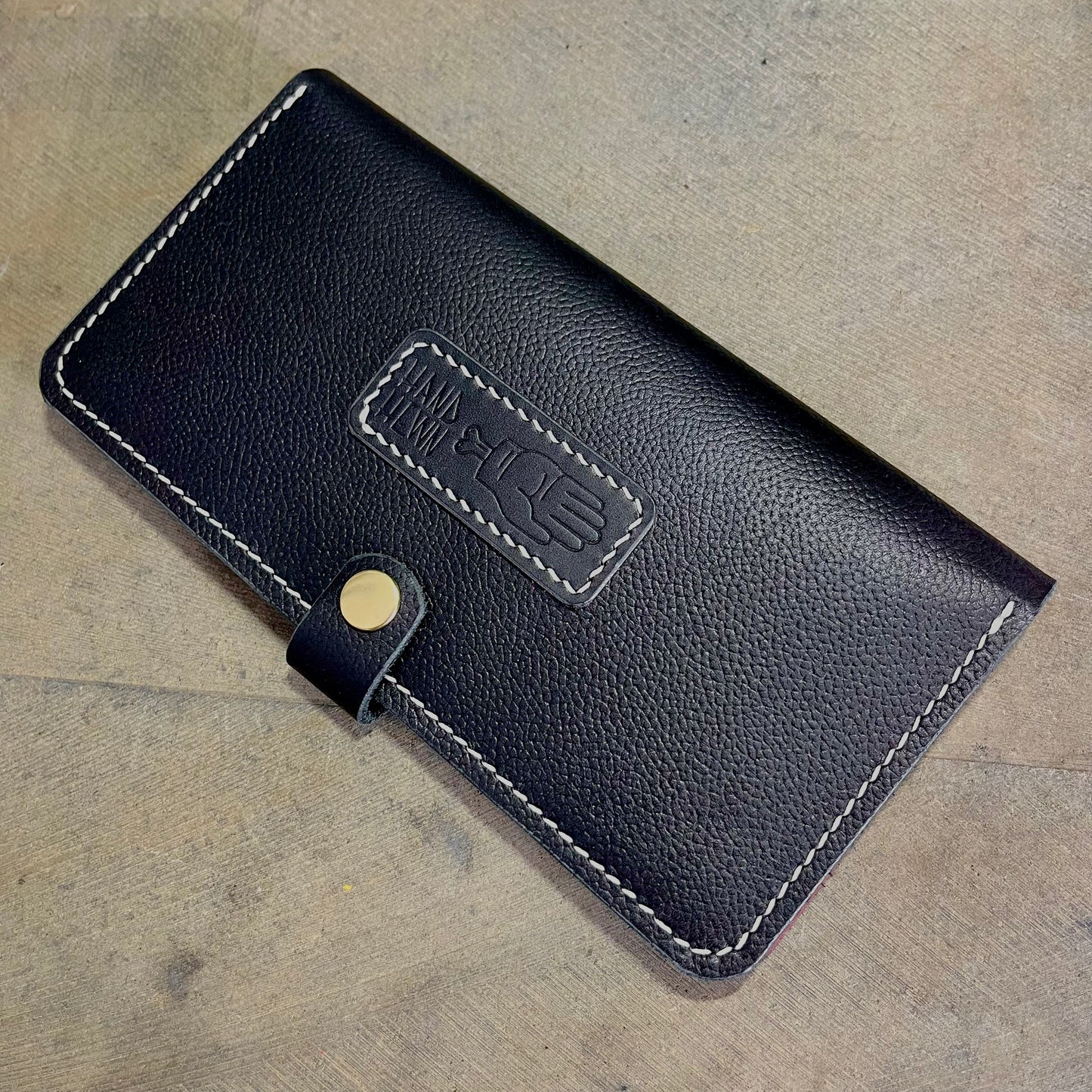 Clutch Wallet - Black/Burgundy