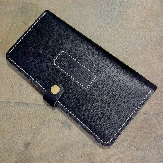Clutch Wallet - Black/Burgundy