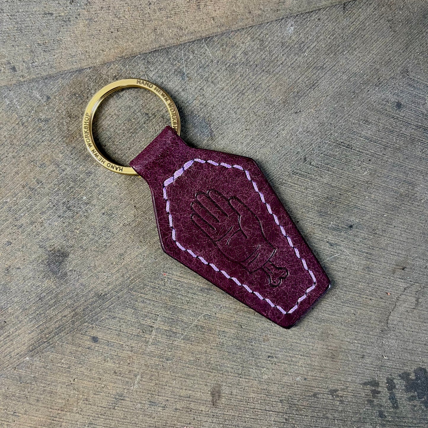 Coffin Key Fob Purple/Purple