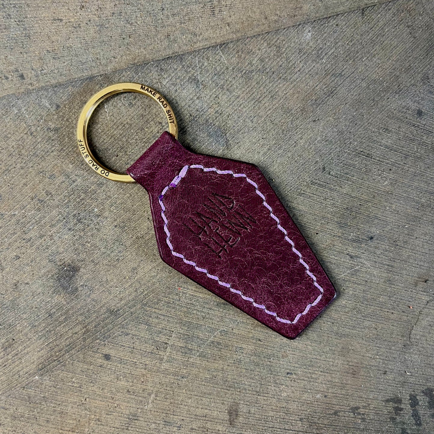 Coffin Key Fob Purple/Purple