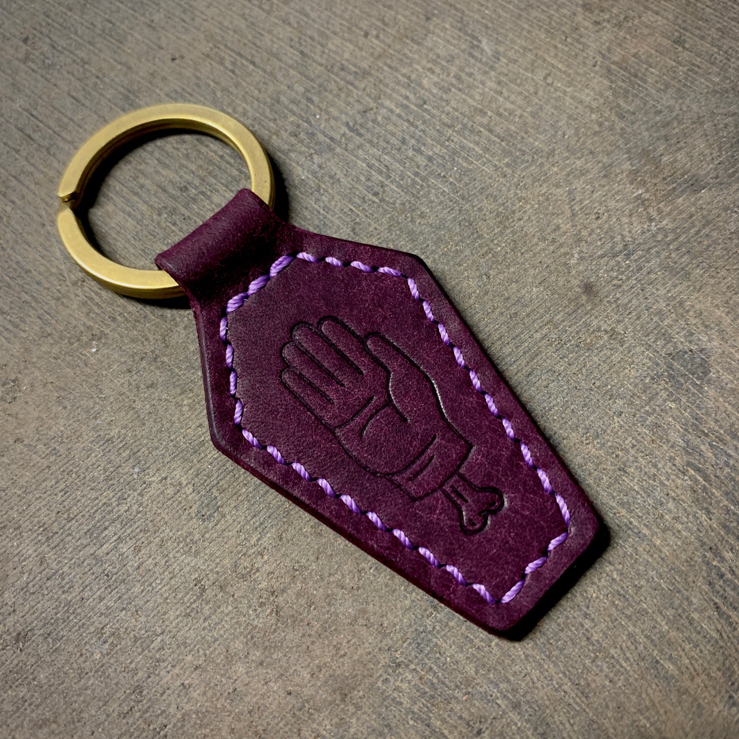 Coffin Key Fob Purple/Purple